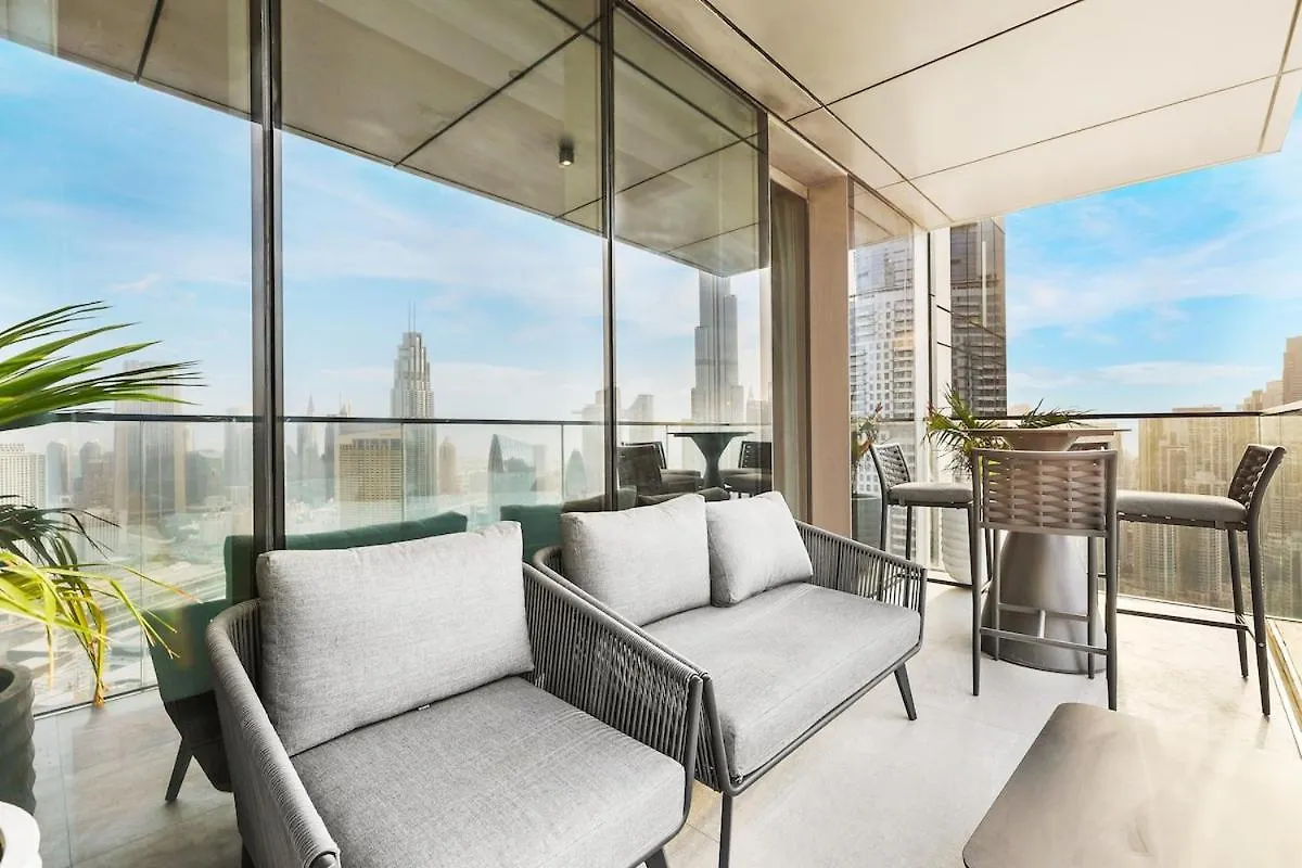 Apartment First Class 3Br Burj Khalifa & Fountain View Dubai