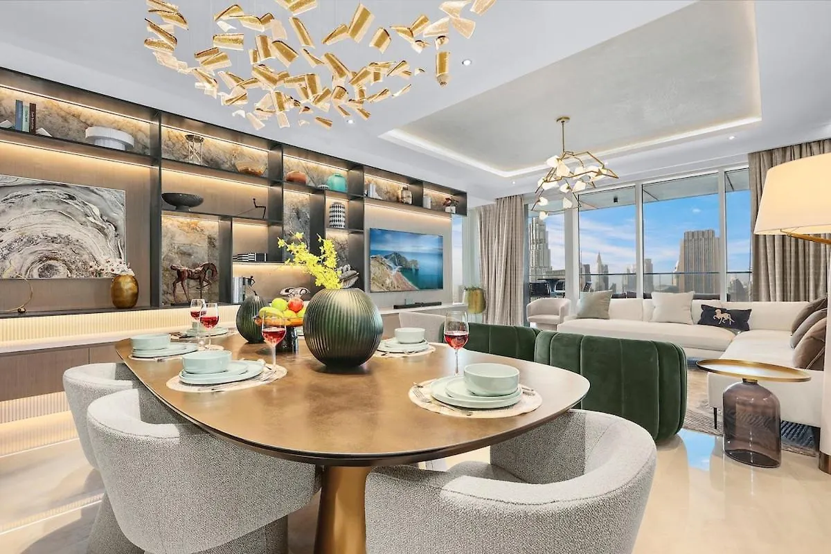 Apartment First Class 3Br Burj Khalifa & Fountain View Dubai